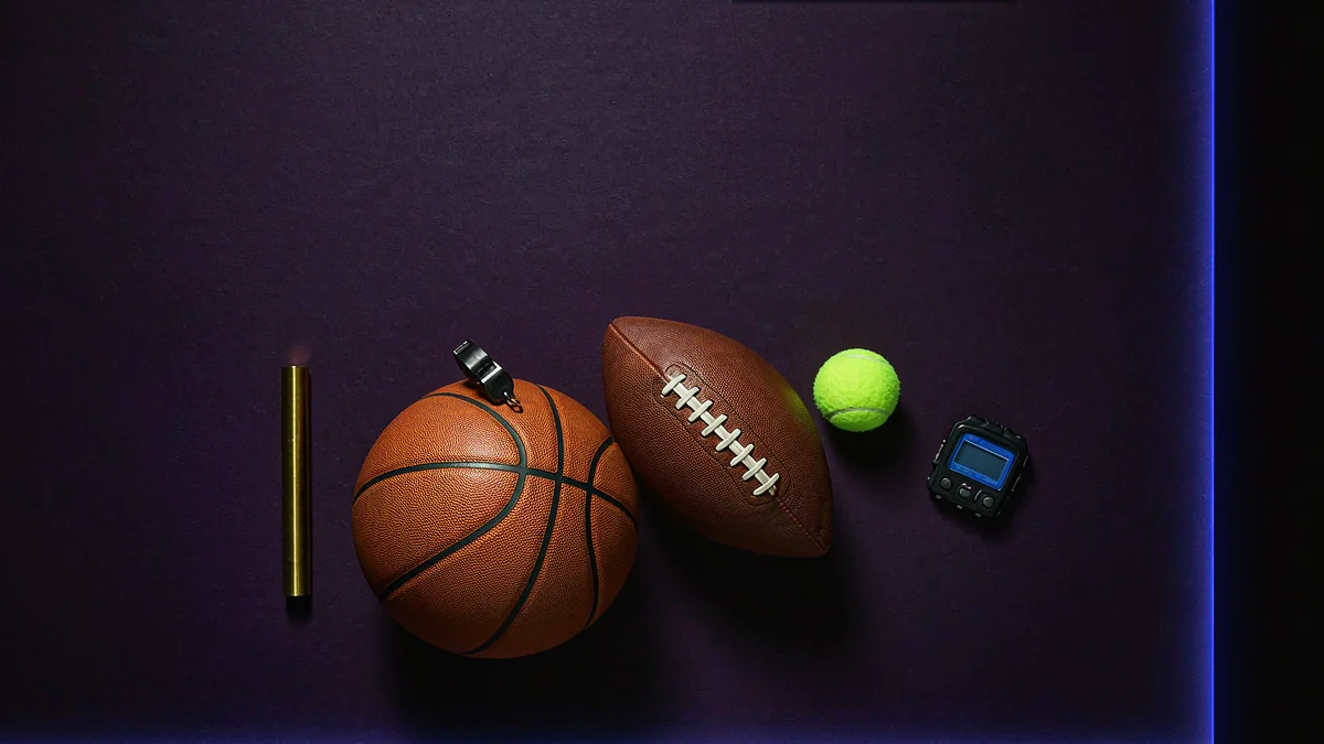 Basketball, oval football, tennis ball and other sports equipment — L444 guide